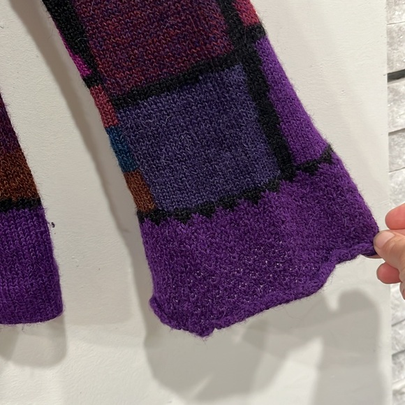 Spirit of the Andes Alpaca Hand knitted in Bolivia Multicoloured Cardigan S/M - Picture 5 of 12